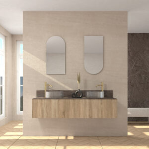 Pack LOUET  + encimera dekton + lavabo + espejo alma - Bardolino, 160.00