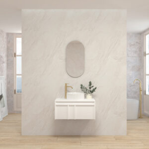 Pack LUBÉRON + lavabo + espejo circular