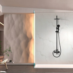 Ensemble de douche monocommande noir mat Formentera