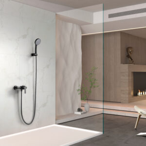 Kit de douche monocommande Formentera noir mat