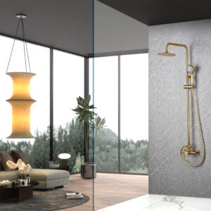 Ensemble de douche monocommande Formentera or bross