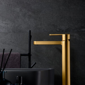 Mitigeur lavabo monocommande haut Formentera or bross