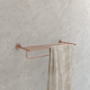 PORTE-SERVIETTES CAPRI MULTIPLE OR ROSE BROSSÉ