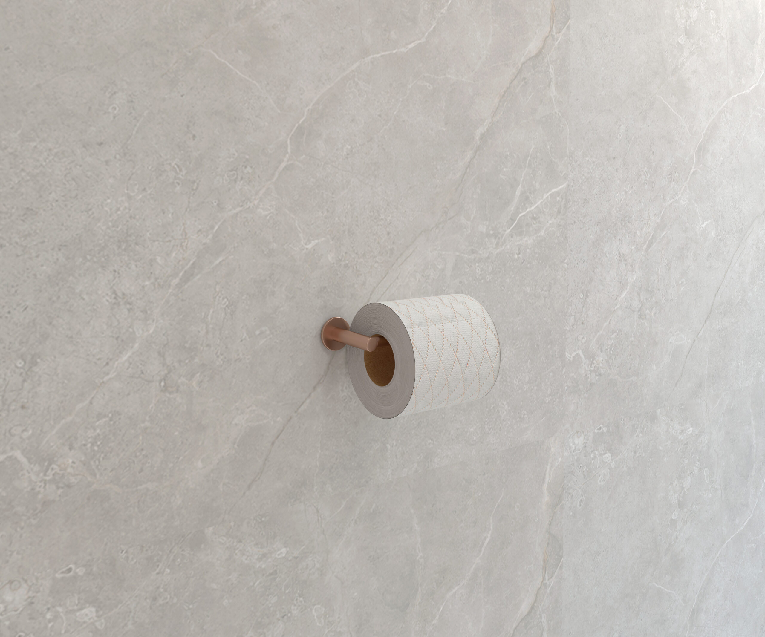 PORTE-ROULEAU CAPRI OR ROSE BROSSÉ