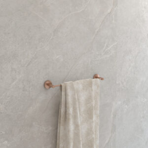 PORTE-SERVIETTES CAPRI 50 CM OR ROSE BROSSÉ